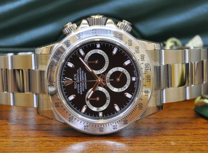 Swiss Copy Rolex Daytona 116520 Black Face Watch Rolex Valjoux 7